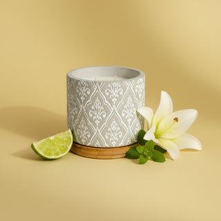 16 oz Damask Stone Candle