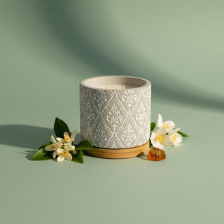 16 oz Damask Stone Candle
