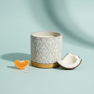 16 oz Damask Stone Candle