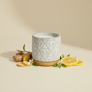 16 oz Damask Stone Candle