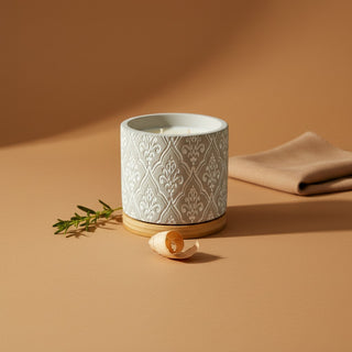 16 oz Damask Stone Candle