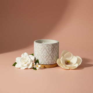 16 oz Damask Stone Candle