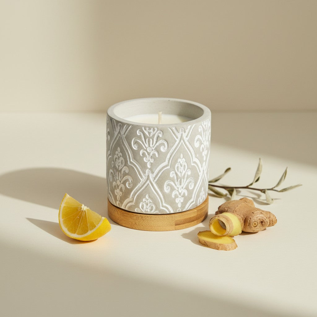 3 oz Damask Stone Candle