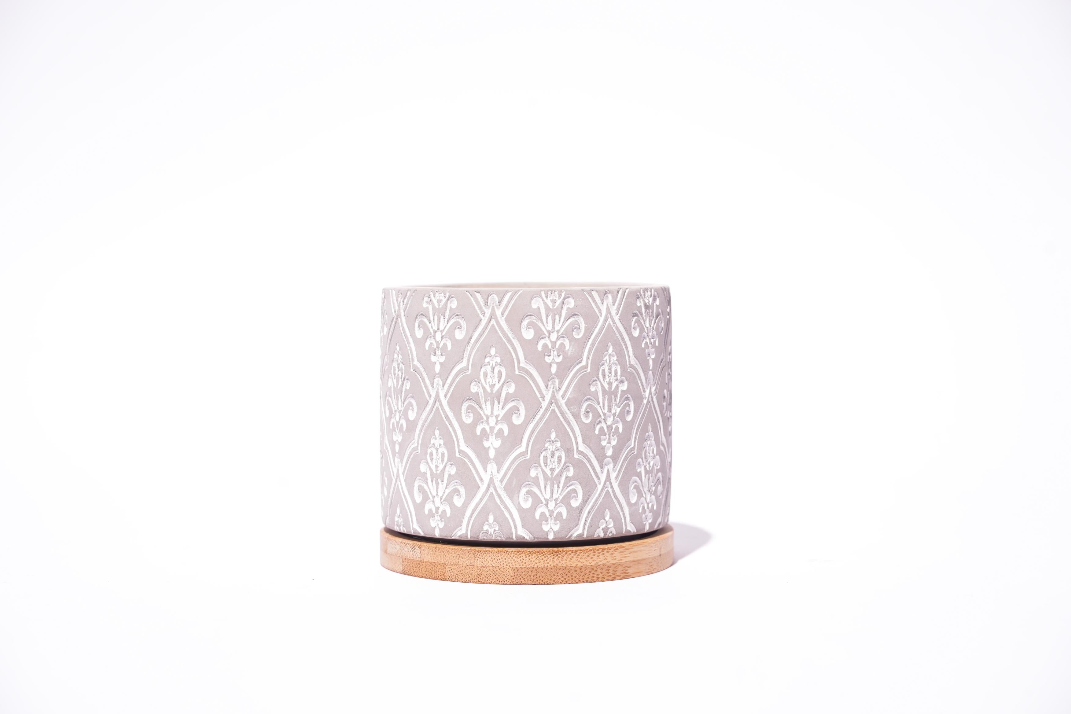 16oz Damask Stone Candle